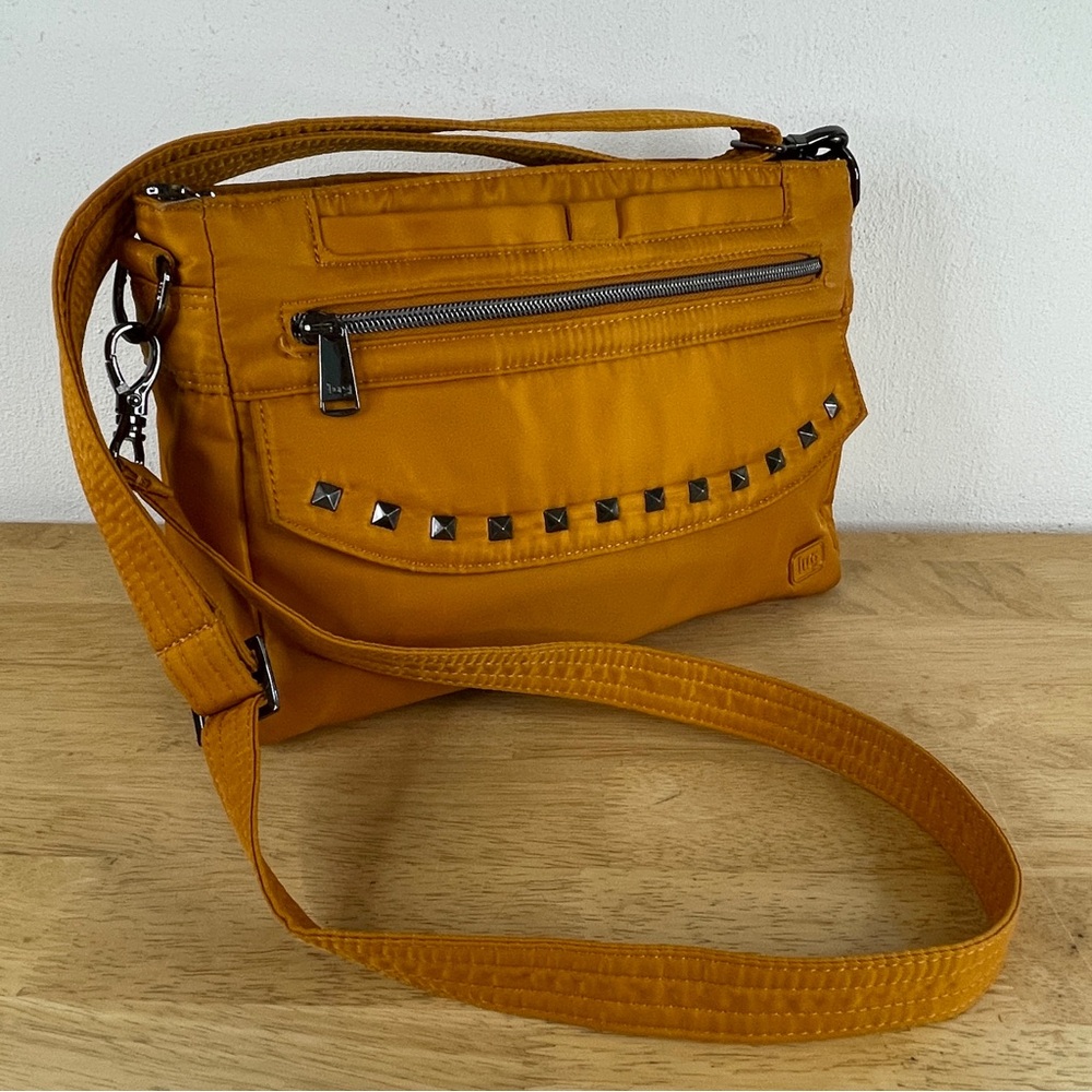 Lug Pacer Crossbody With Stud Detail in Amber Shade